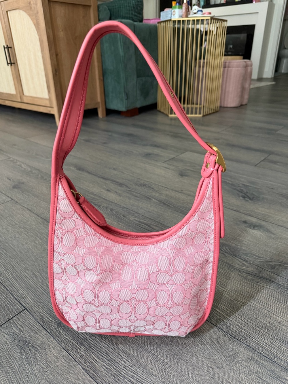Coach Ergo Signature Jacquard Taffy/Brass
